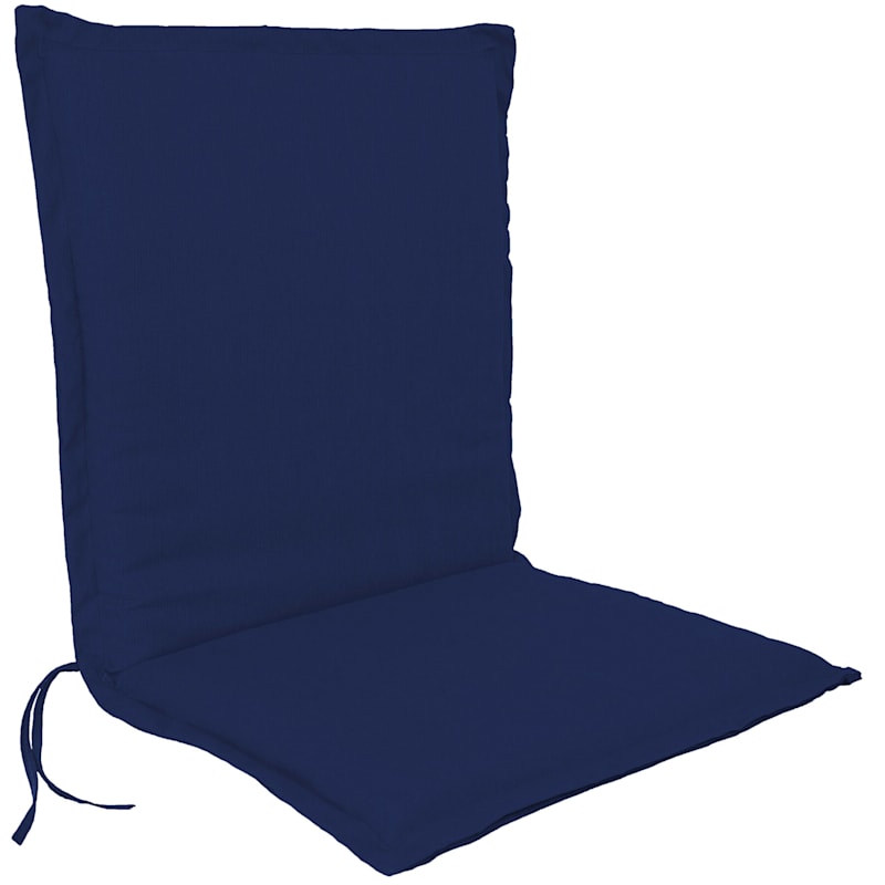 Navy Blue Outdoor Chair Cushions : Sylvan Navy Blue Indoor Outdoor