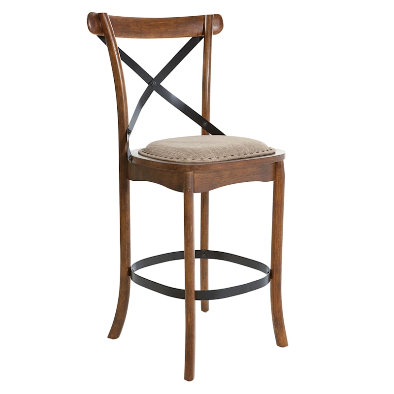 Alesi Brown X Back Counter Stool At Home