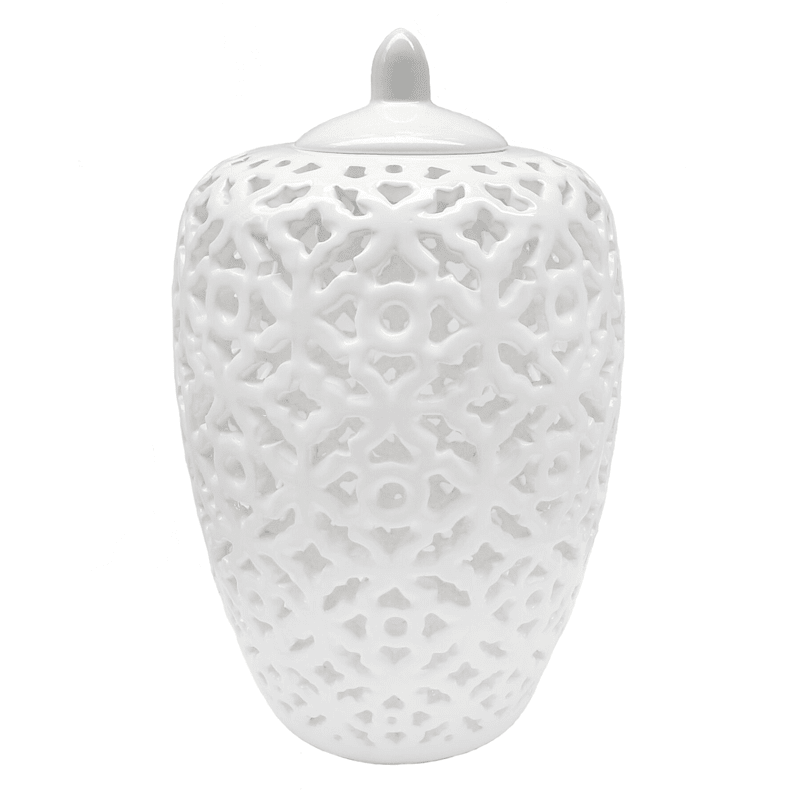 White Ginger Jar 13 At Home