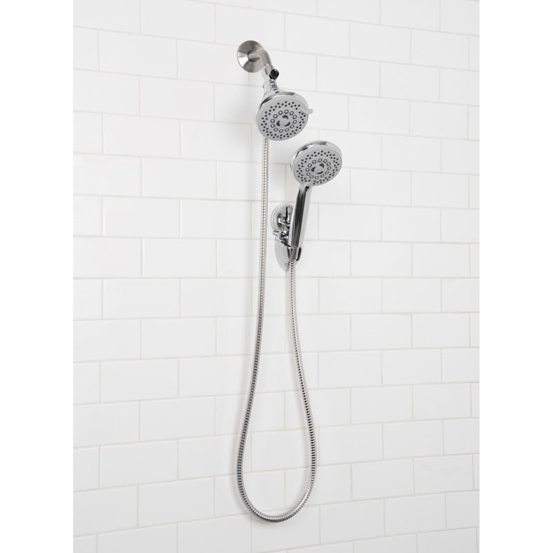 5f Combo Luxury Shower Head Handheld Showerhead Stainless Steal Hose Grey Face At Home