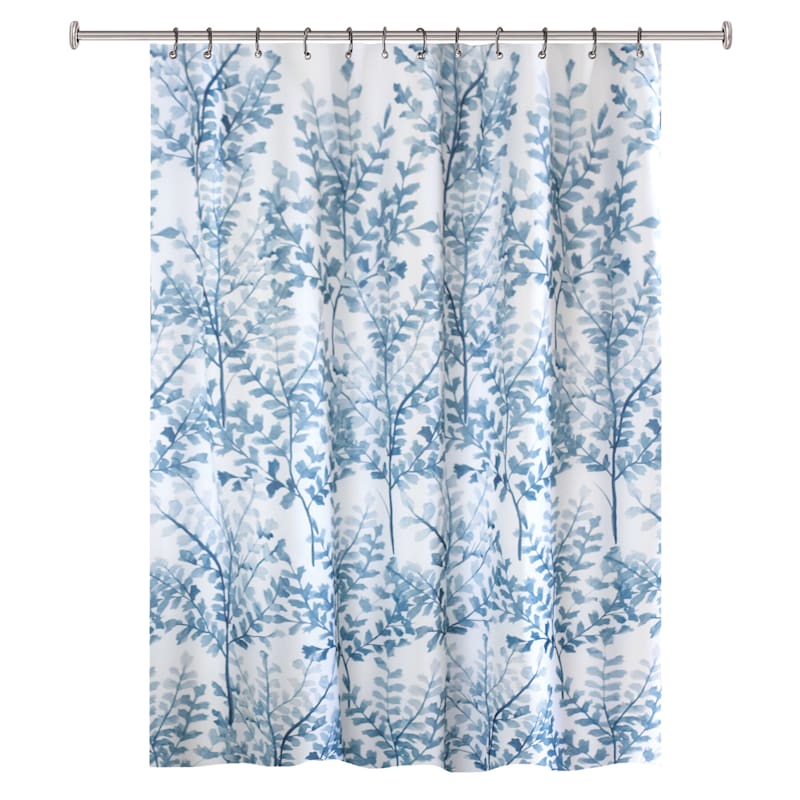 Black Yin Branches Shower Curtain 70x72, Branch Shower Curtain Rings