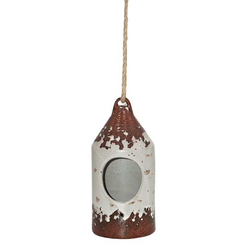 7in Ceramic Bird Feeder At Home