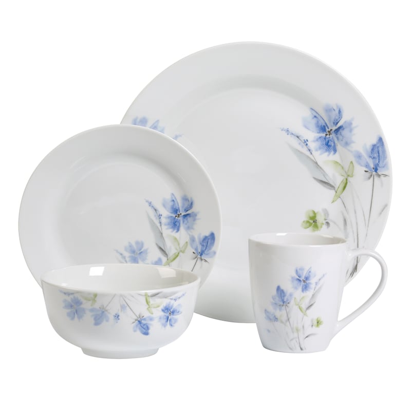 Tabletops Gallery Wildflower 16Piece Dinnerware Set At Home