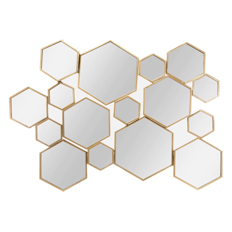 Shatterproof Acrylic Safety Mirrors, Several Sizes Hexagon Shaped Mirrors 