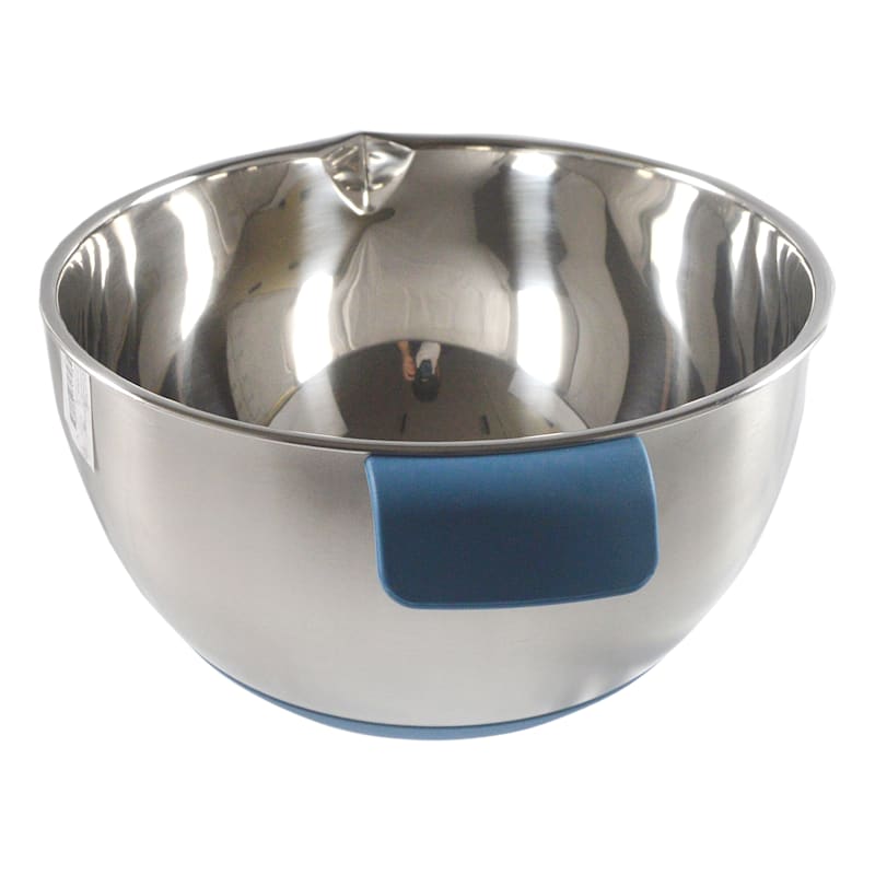 5 Quart Stainless Steel Mixing Bowl/Handle/NonSkid Base At Home
