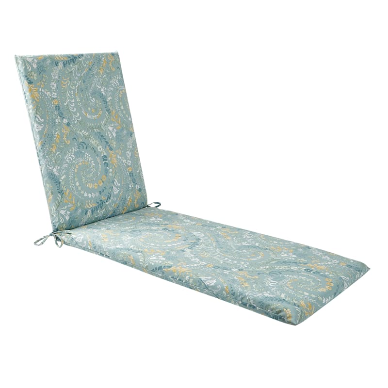 Floral Paisley Outdoor Chaise Lounge Basic Cushion At Home