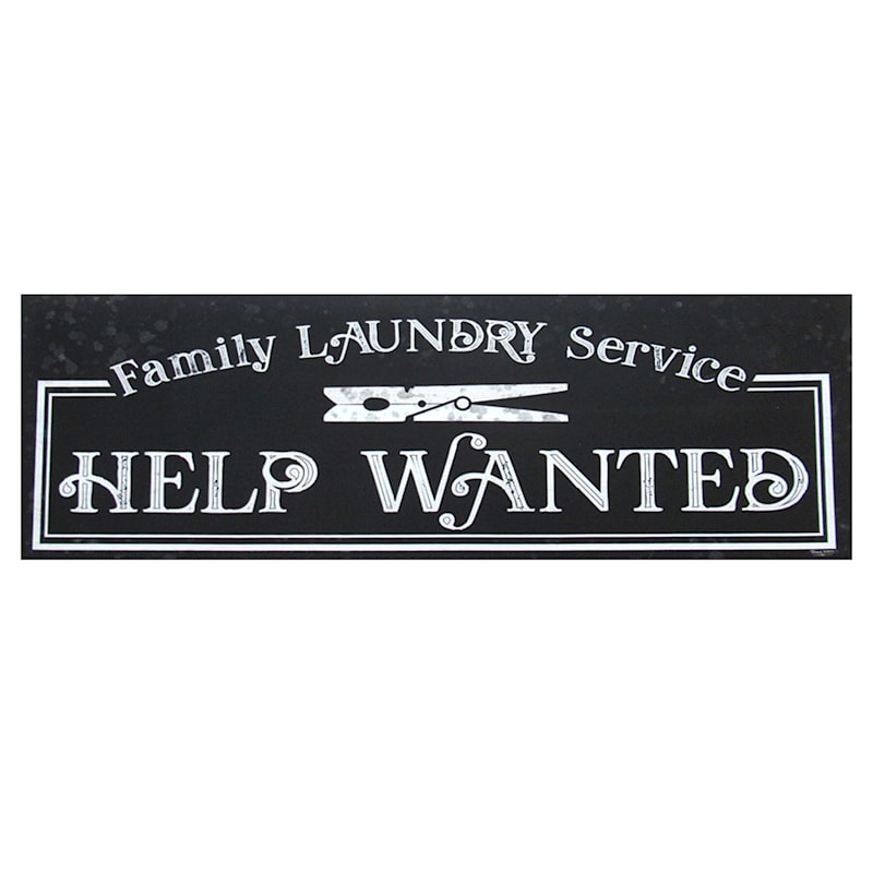 Laundry Room Humor II Canvas Wall Art, 36x12