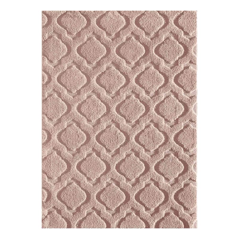 D438 Jardel Blush Tufted Area Rug With, Rugs Charleston Sc