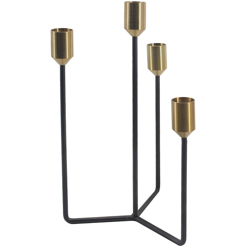 Metal Taper Candle Holder, 9.5"