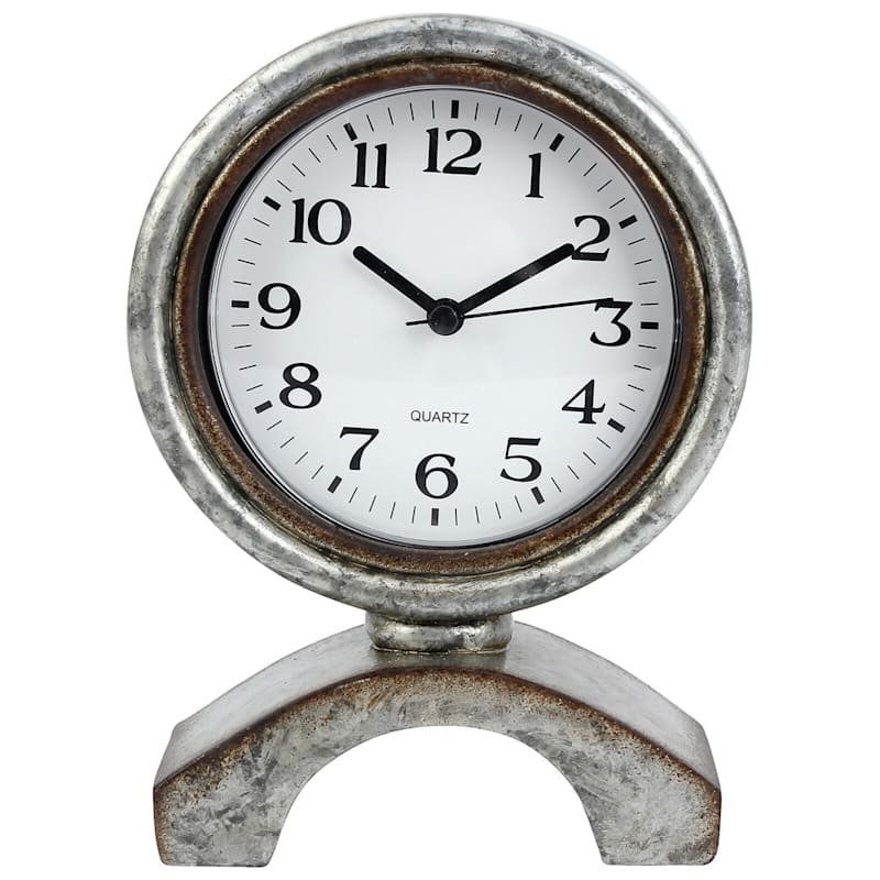 5X7 Resin Grey Table Clock
