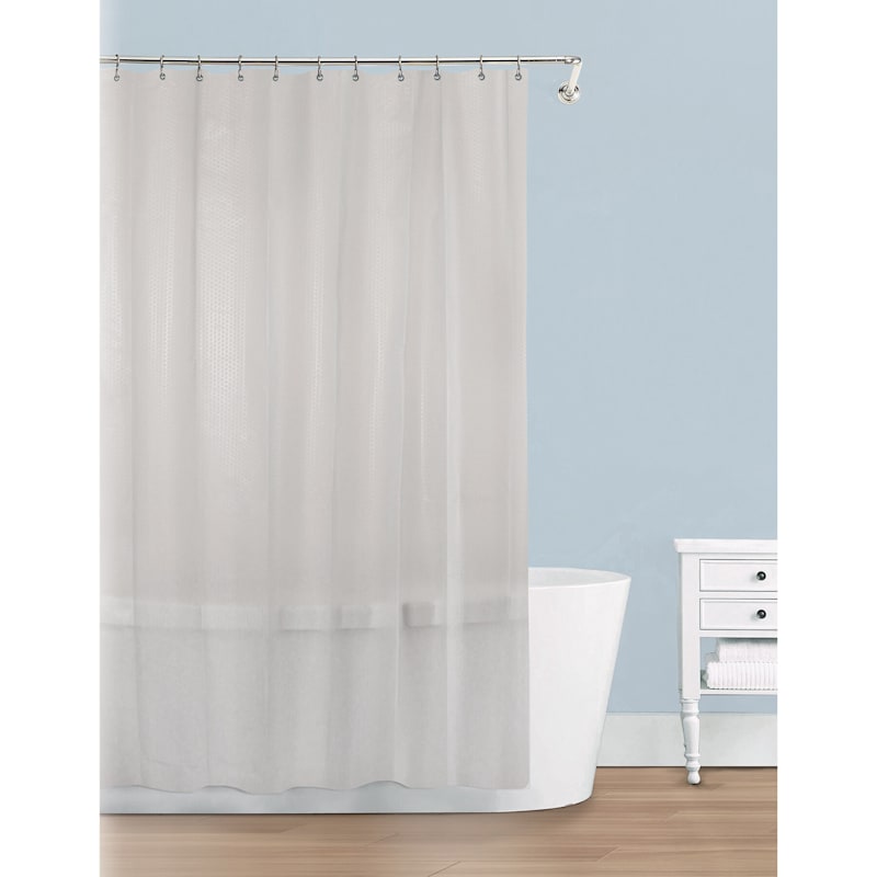 Motto Frosted Shower Curtain Liner, Frosted Shower Curtain Liner