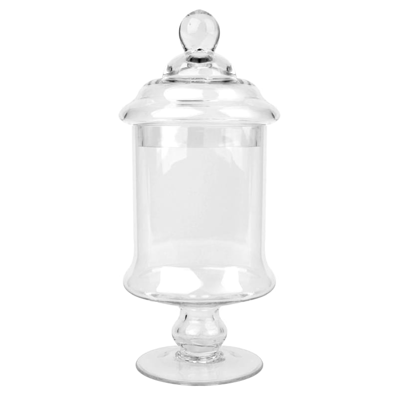 at Home Clear Glass Apothecary Jar, 15