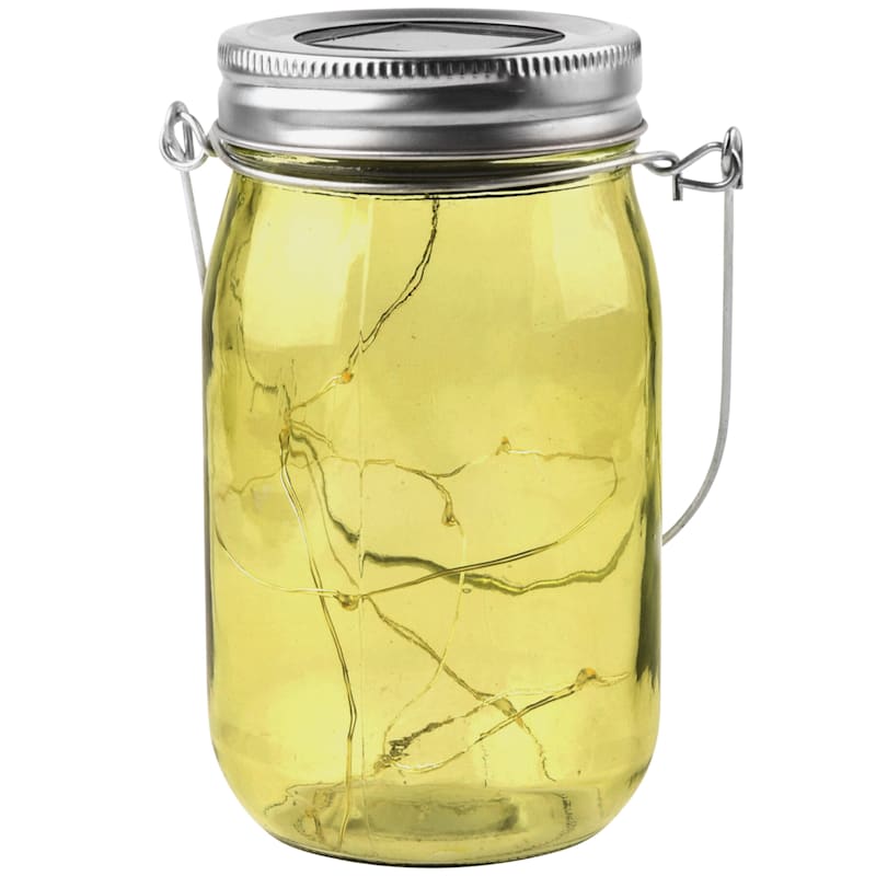 Glass and Plastic Jar Lantern, 5"