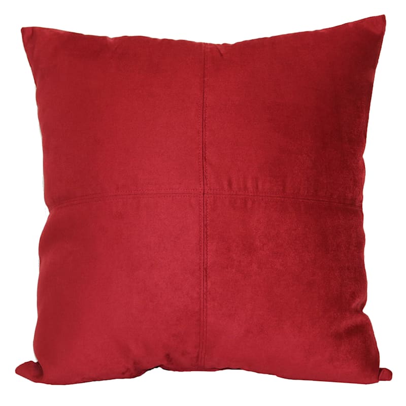Sandstone Heavy Faux Suede Oversized Throw Pillow, 24"