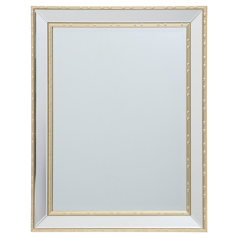 Bamboo shop mirror gold