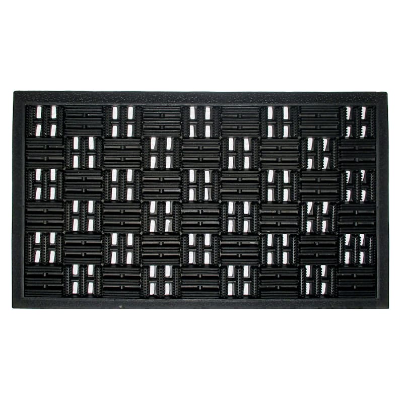 Black Parquet Doormat, 24x36 Sold by at Home