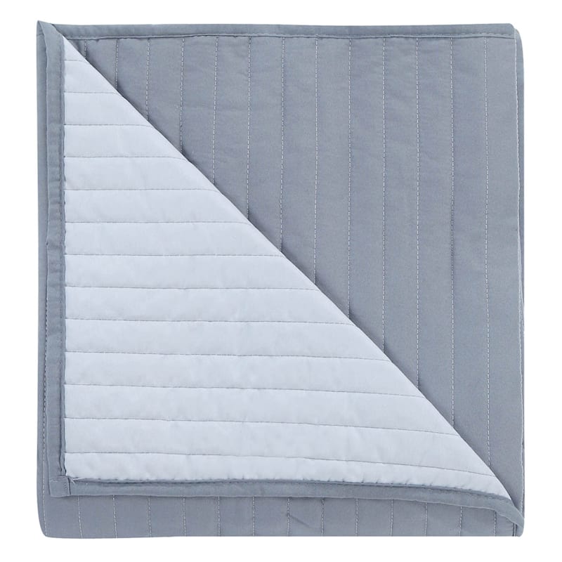 Solid Grey Quilt, Twin