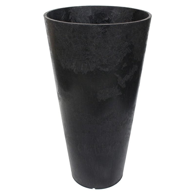 Concerto Slate Recycled Rubber Planter 14X26