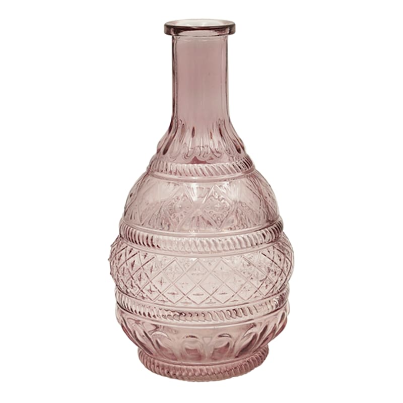 Purple Glass Vase, 9"