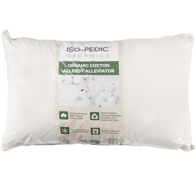 Organic Cotton Bed Pillow, Standard/Queen