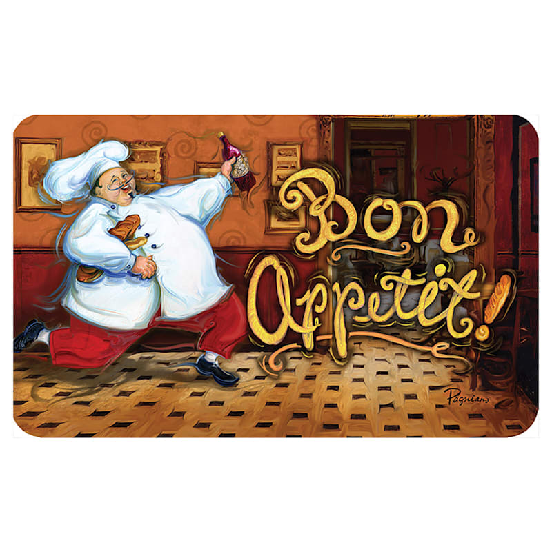 Running Chef "Bon Appetite" Kitchen Mat, 18x30