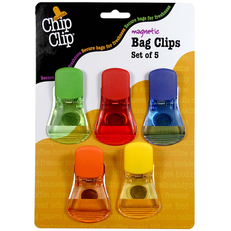 SET OF 5 MAGNETIC CLEAR CLIPS