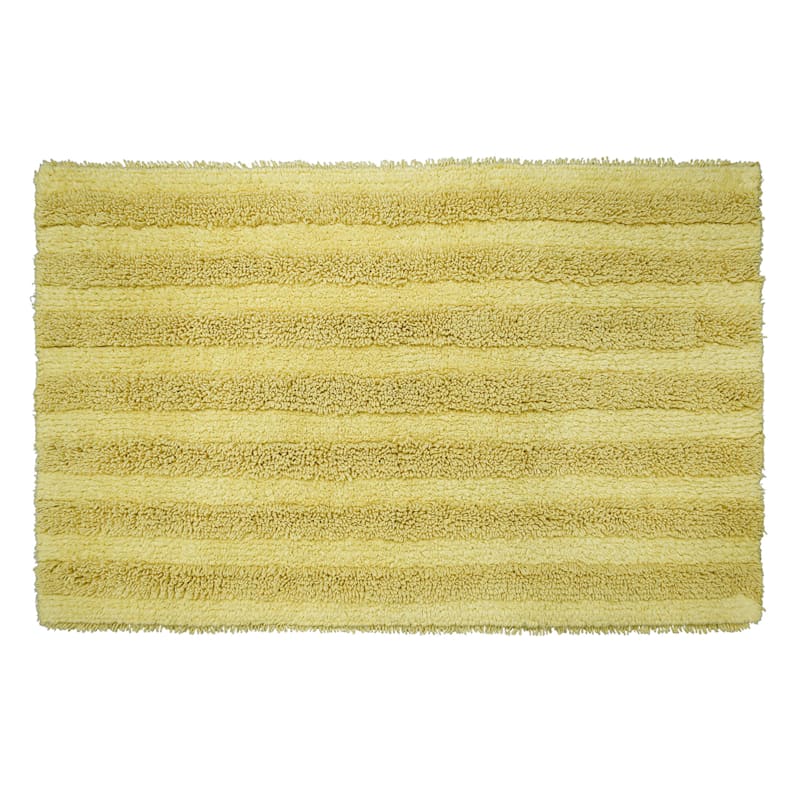 Yellow Tufted Bath Mat, 21x34