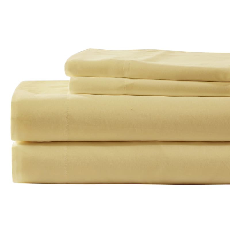 Yellow Microfiber Sheet Set
