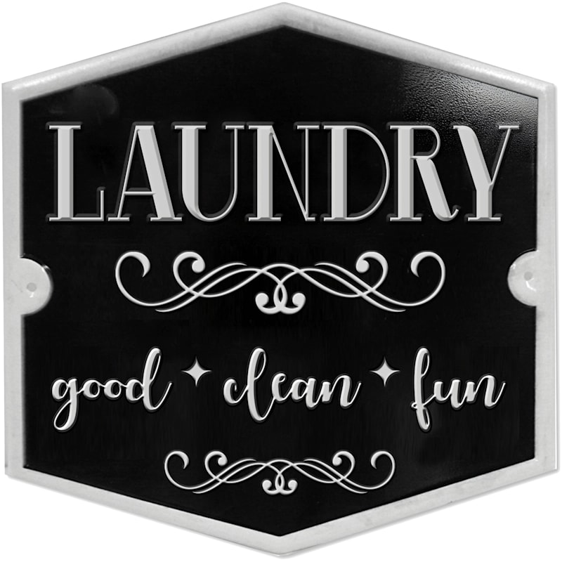 12X12 Laundry Metal Wall Sign