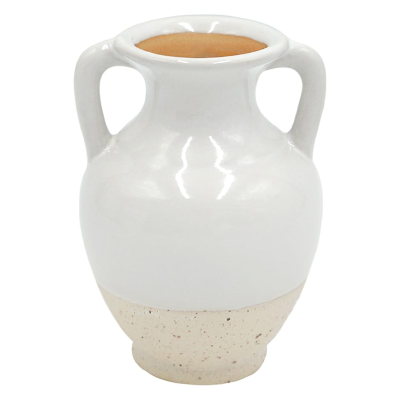Honeybloom White Ceramic Vase, 4.5"