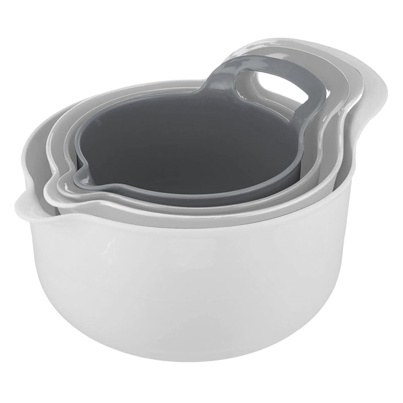 4-Piece Grey Mixing Bowl Set