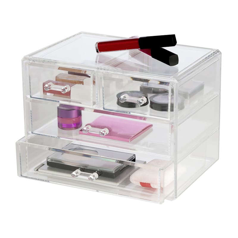 4-Drawer Clear Stackable Organizer, Large