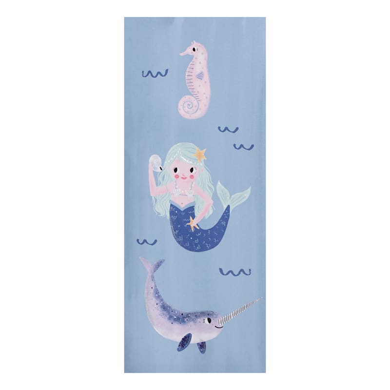 Mermaid Friends Canvas Wall Art, 8x20