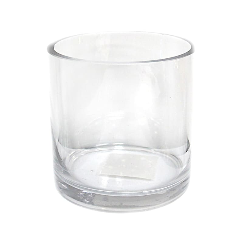 Clear Glass Cylinder Vase, 5"