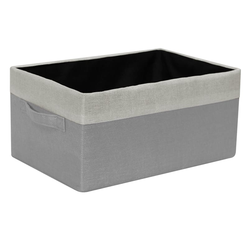 Grey Storage Basket, Medium