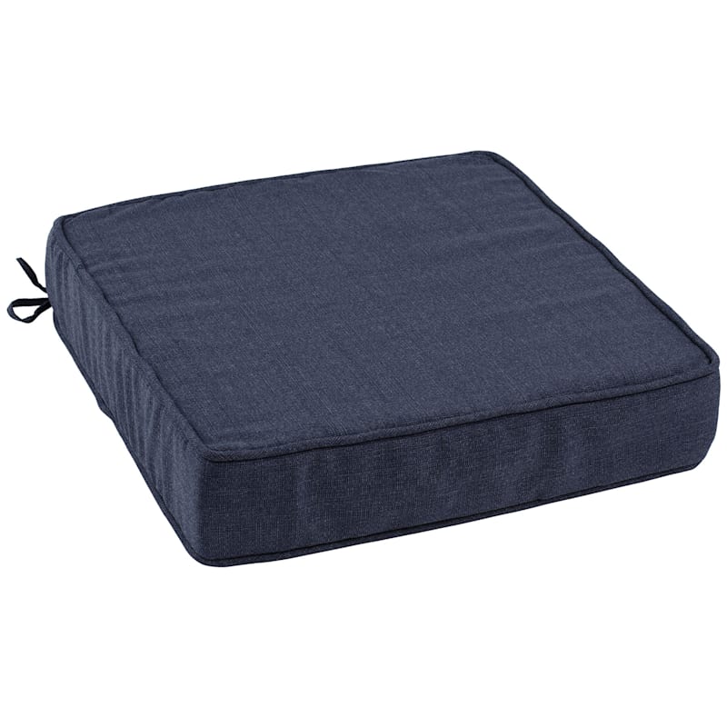 Wheaton Midnight Blue Premium Outdoor Gusseted Deep Seat Cushion