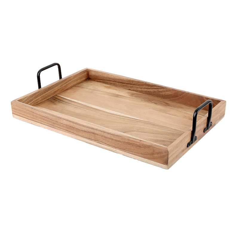 Acacia Wood Rectangle Serving Tray, 21x14