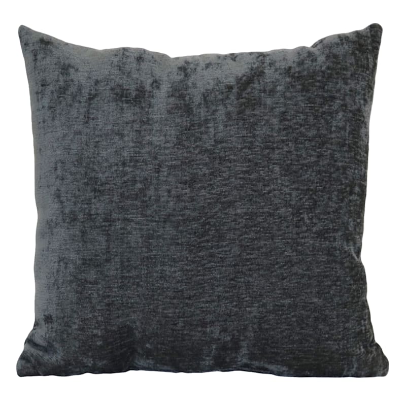 Reese Smoked Pearl Chenille Throw Pillow, 18"