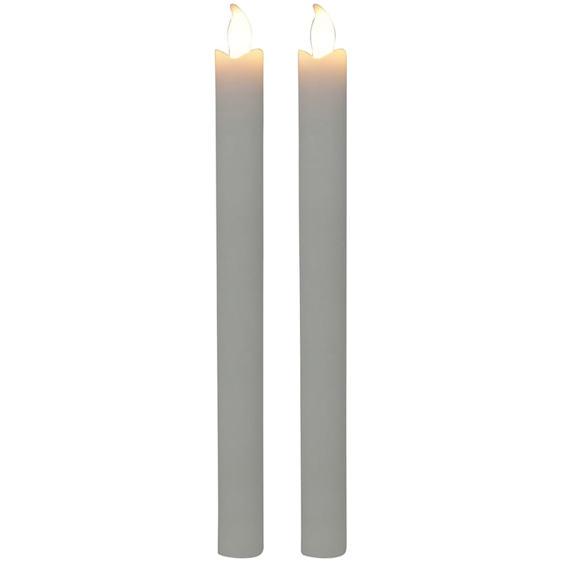 2-Pack 2X10 Taper Candles White