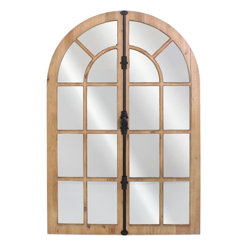 31x48 Es Wood Arched Wall Mirror At Home, Wooden Arch Wall Mirror