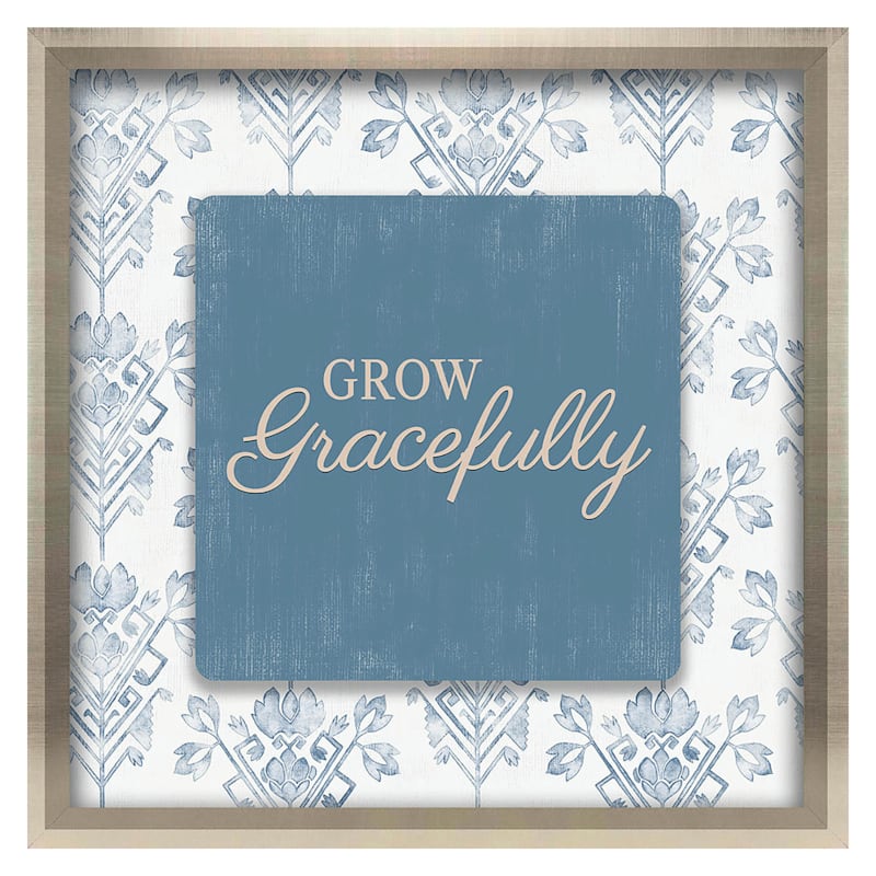 Grace Mitchell Grow Gracefully Framed Wall Sign, 10"