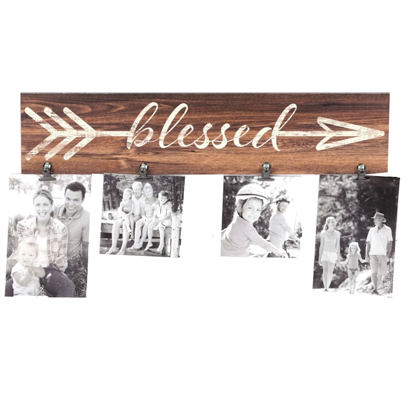 Blessed Photo Clip Collage, 18x4