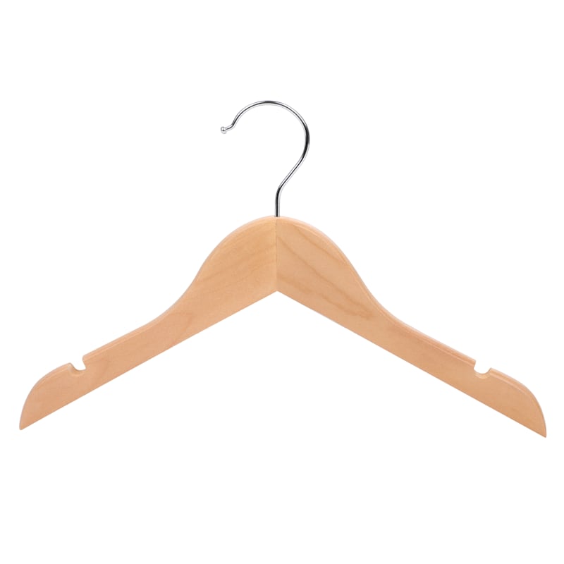 Tiny Dreamers 5-Piece Wooden Kids Clothes Hanger, Natural
