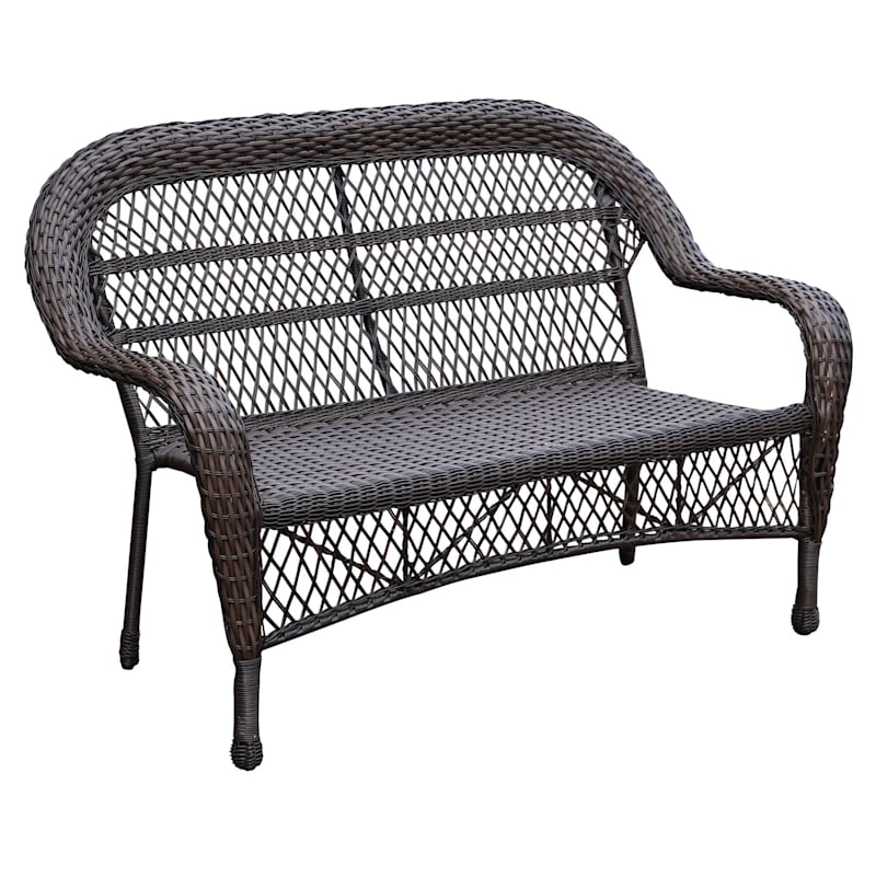 Wicker settee sales