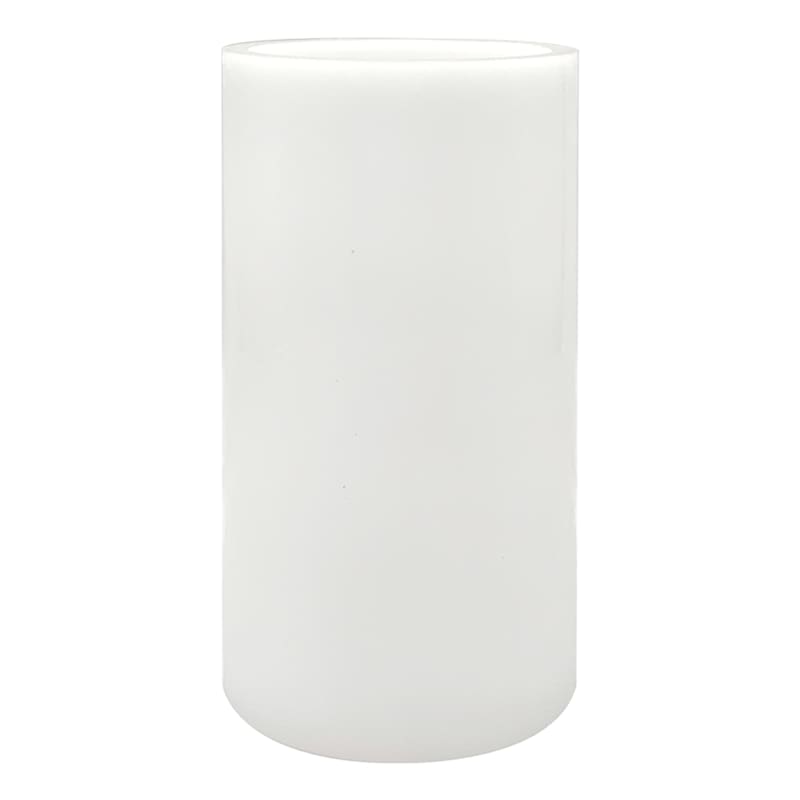 4X8 Led Flameless Pillar Candle White