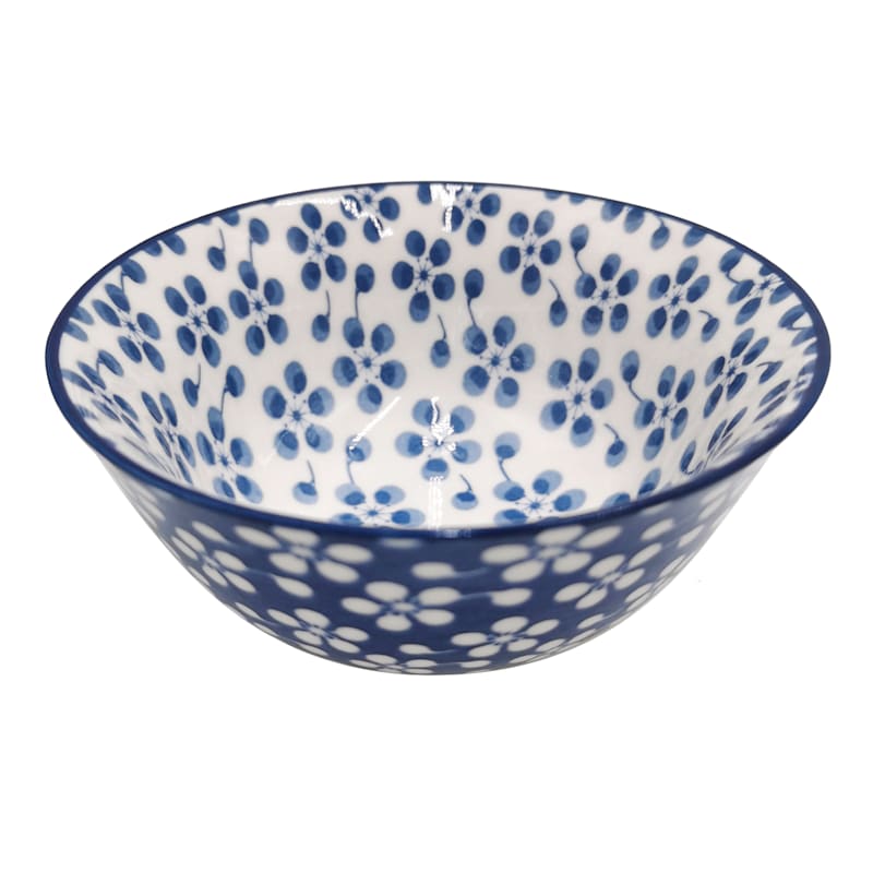 Tracey Boyd Blue & White Printed Ceramic Bowl