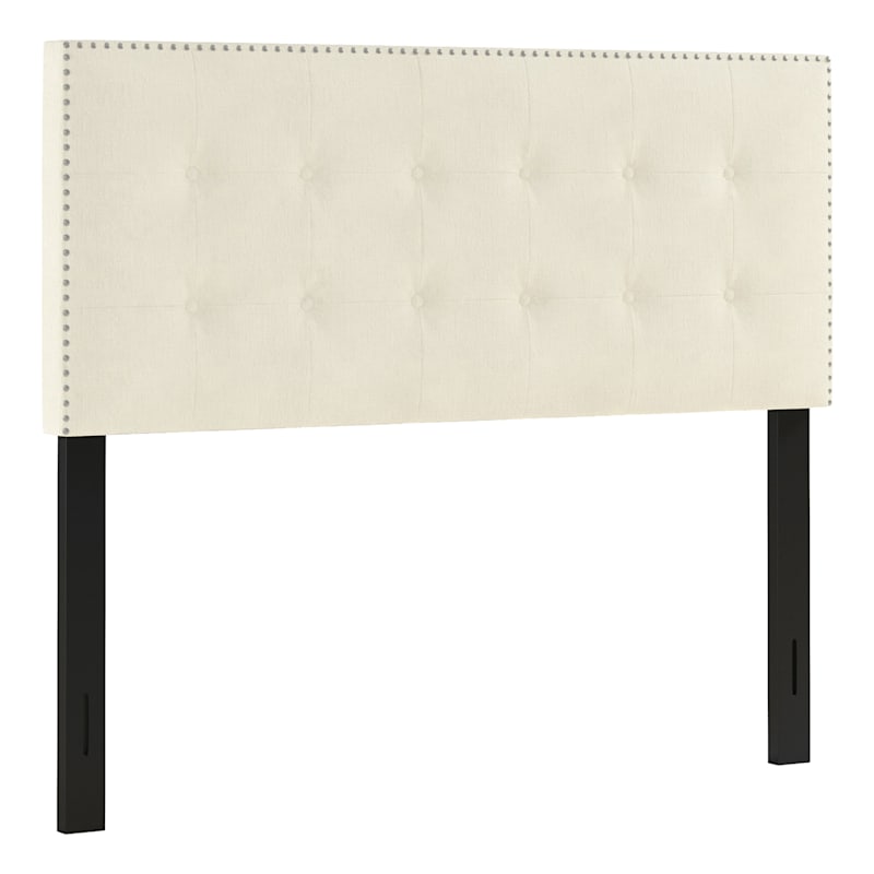 Brian Oyster Tufted Headboard, Queen