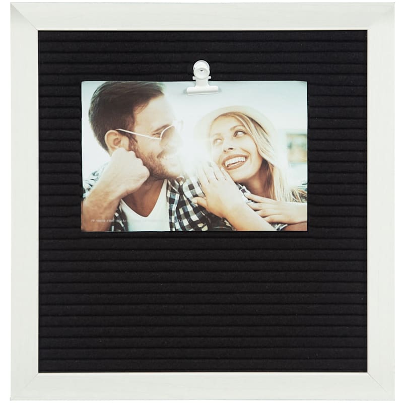 Photo Clip Letter Board with Characters for Customization, 10"