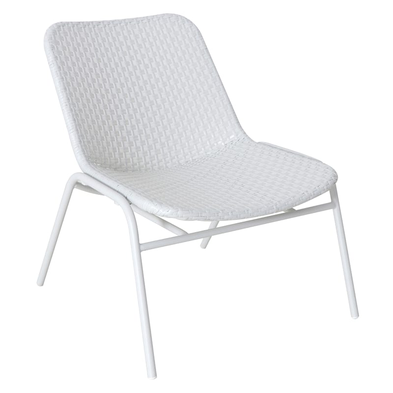Rio Wicker Outdoor Lounge Chair, Gray
