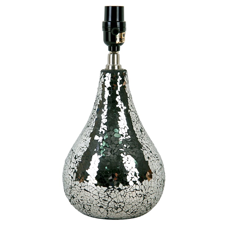 Grey Mosaic Accent Lamp, 13.5"
